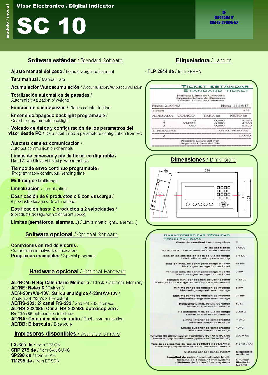 SC-10 稱重顯示儀表技術參數(shù)圖2
