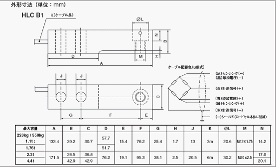 HLCA1C3稱(chēng)重傳感器,HLCA1C3稱(chēng)重傳感器平面圖圖